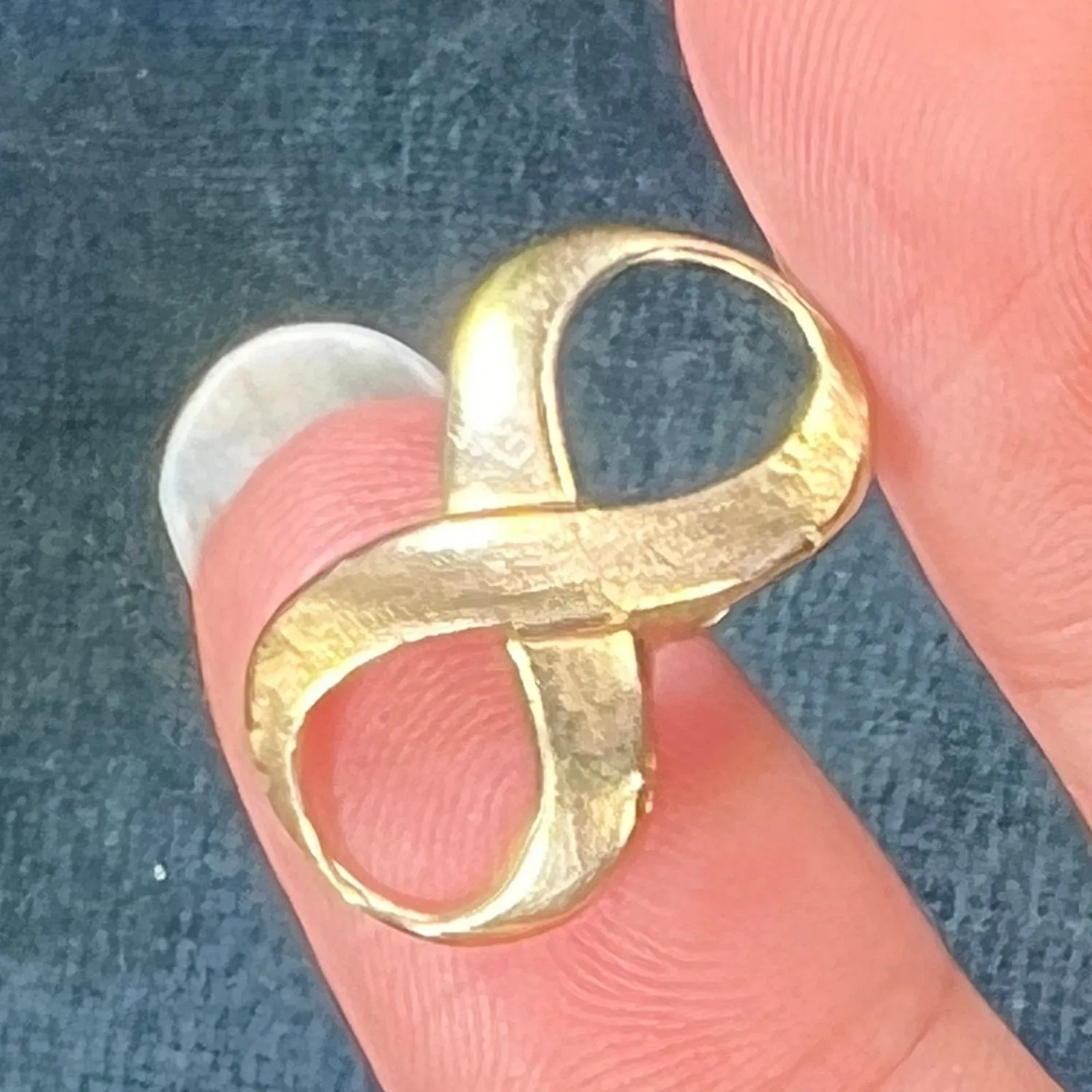 10k Yellow Gold INFINITY Eternal Love Symbol Slide Pendant
