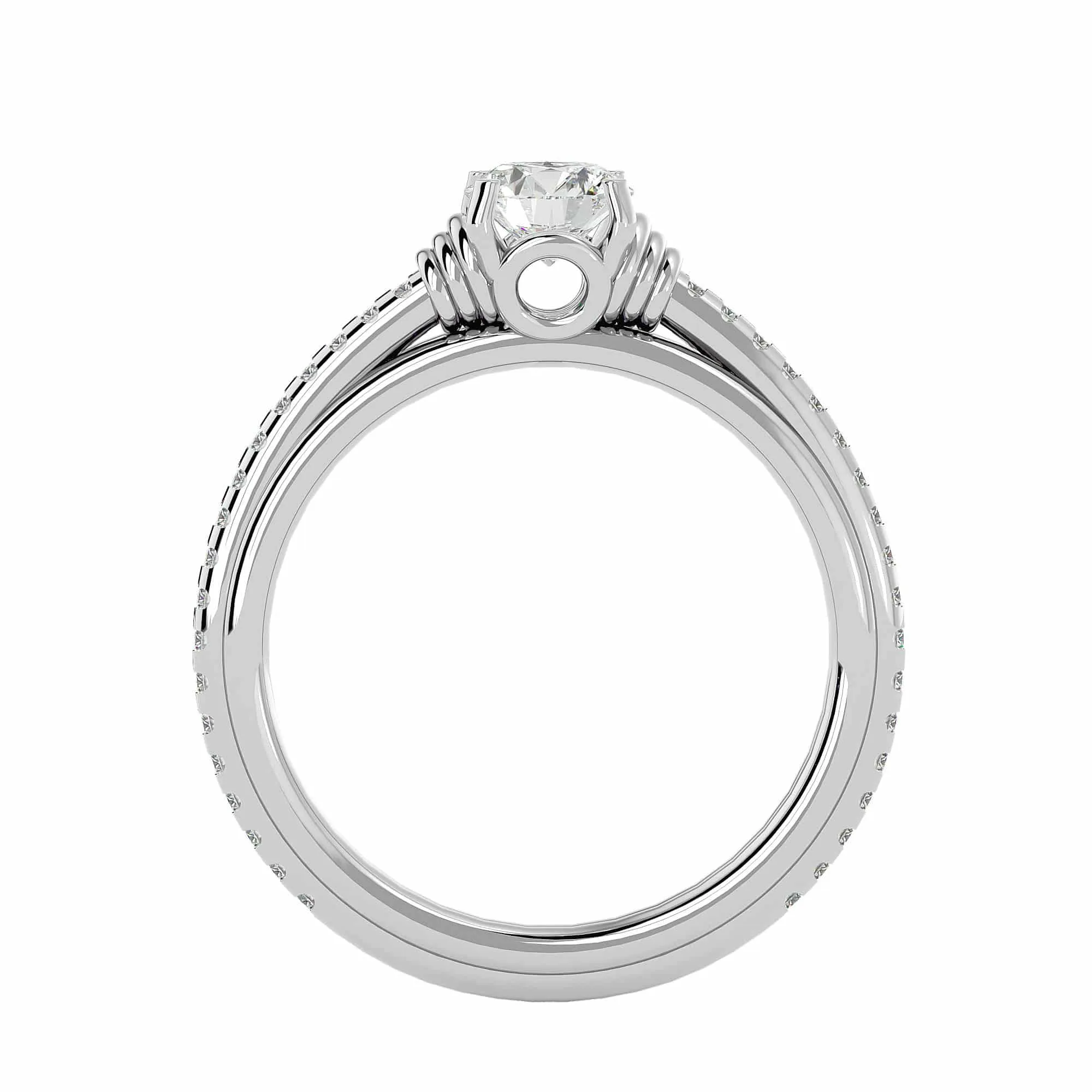 1.26ct Josephine Interlocking Infinity Solitaire Engagement Ring