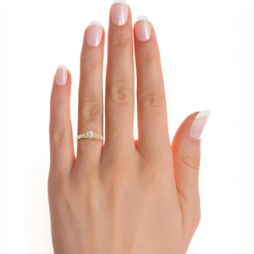1.26ct Josephine Interlocking Infinity Solitaire Engagement Ring