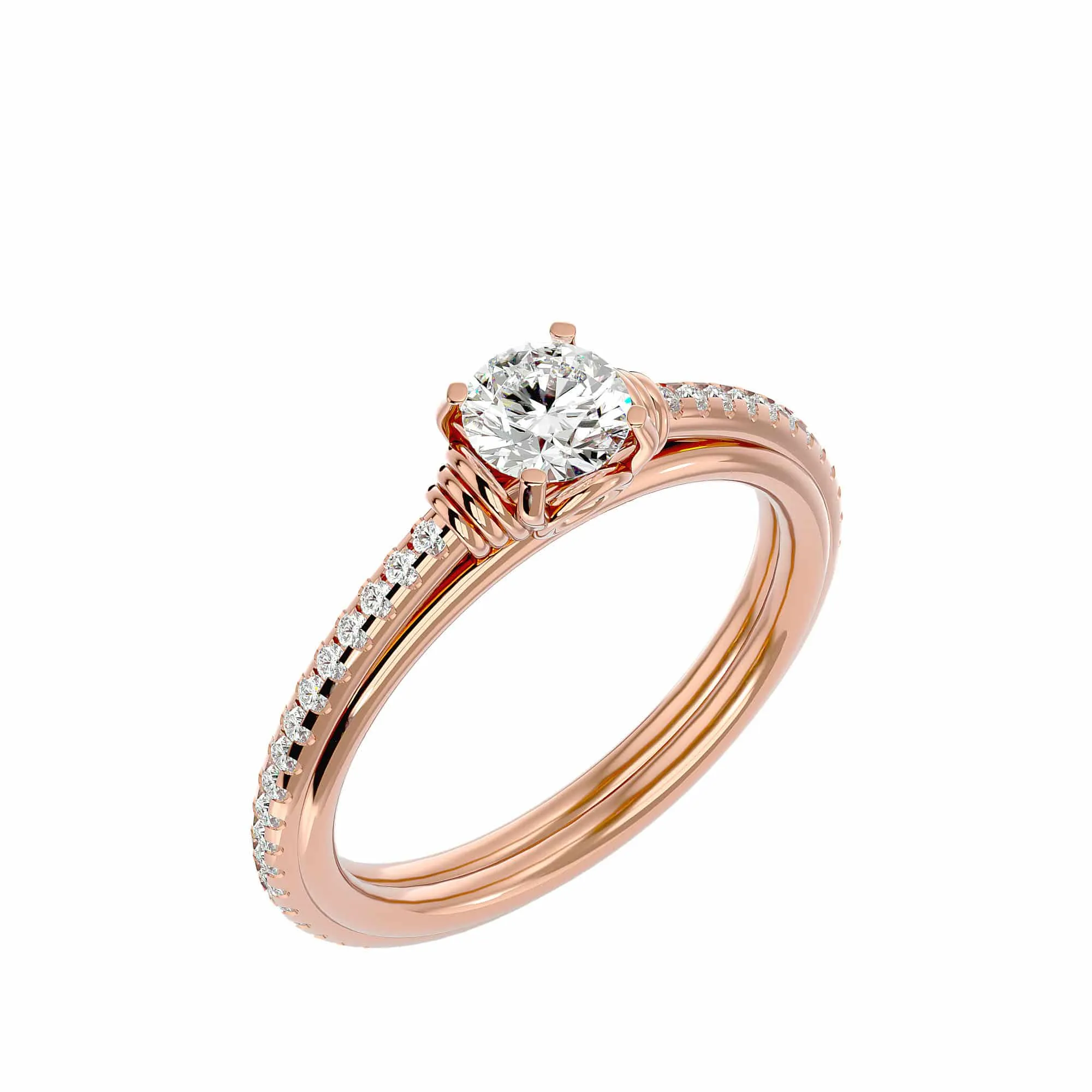1.26ct Josephine Interlocking Infinity Solitaire Engagement Ring