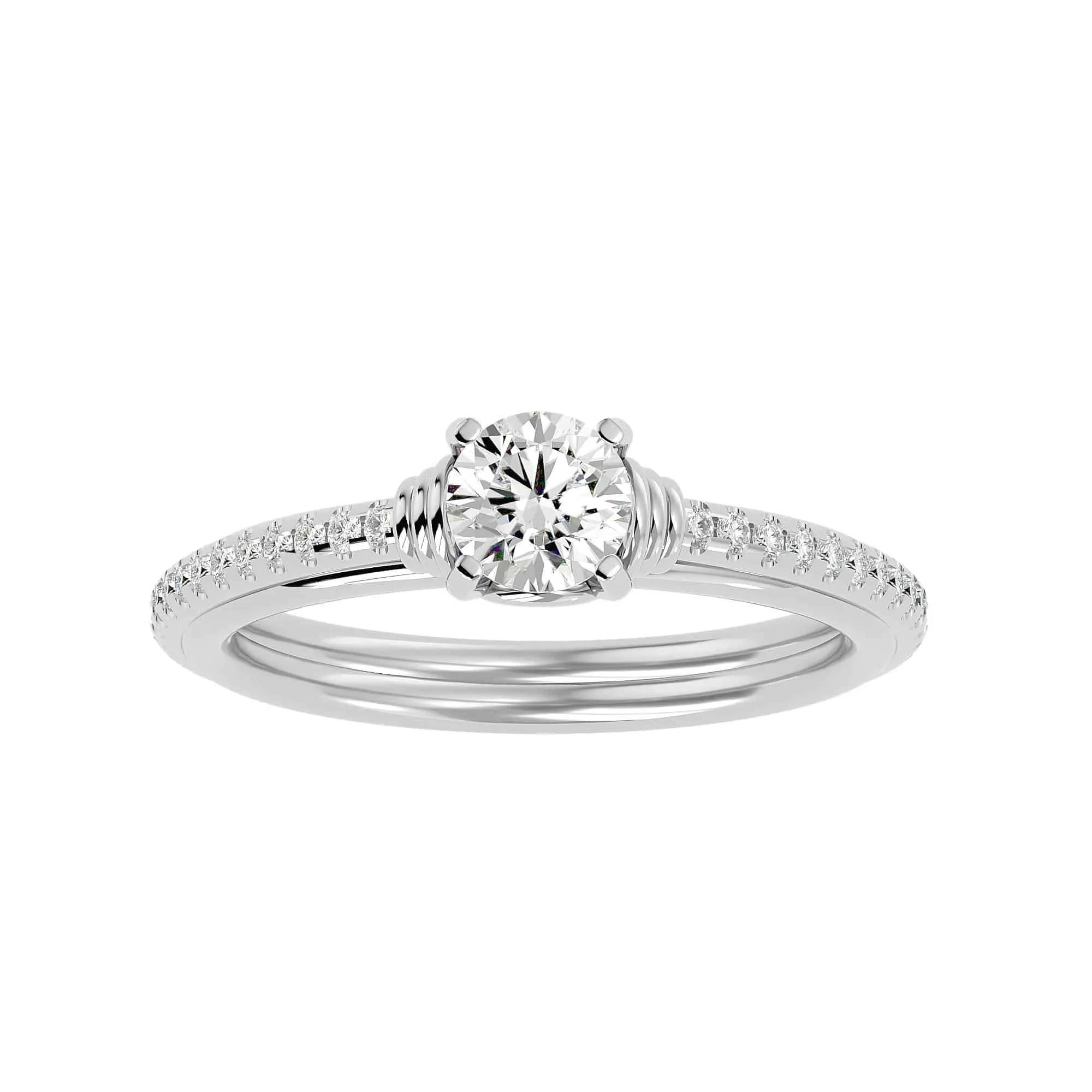 1.26ct Josephine Interlocking Infinity Solitaire Engagement Ring