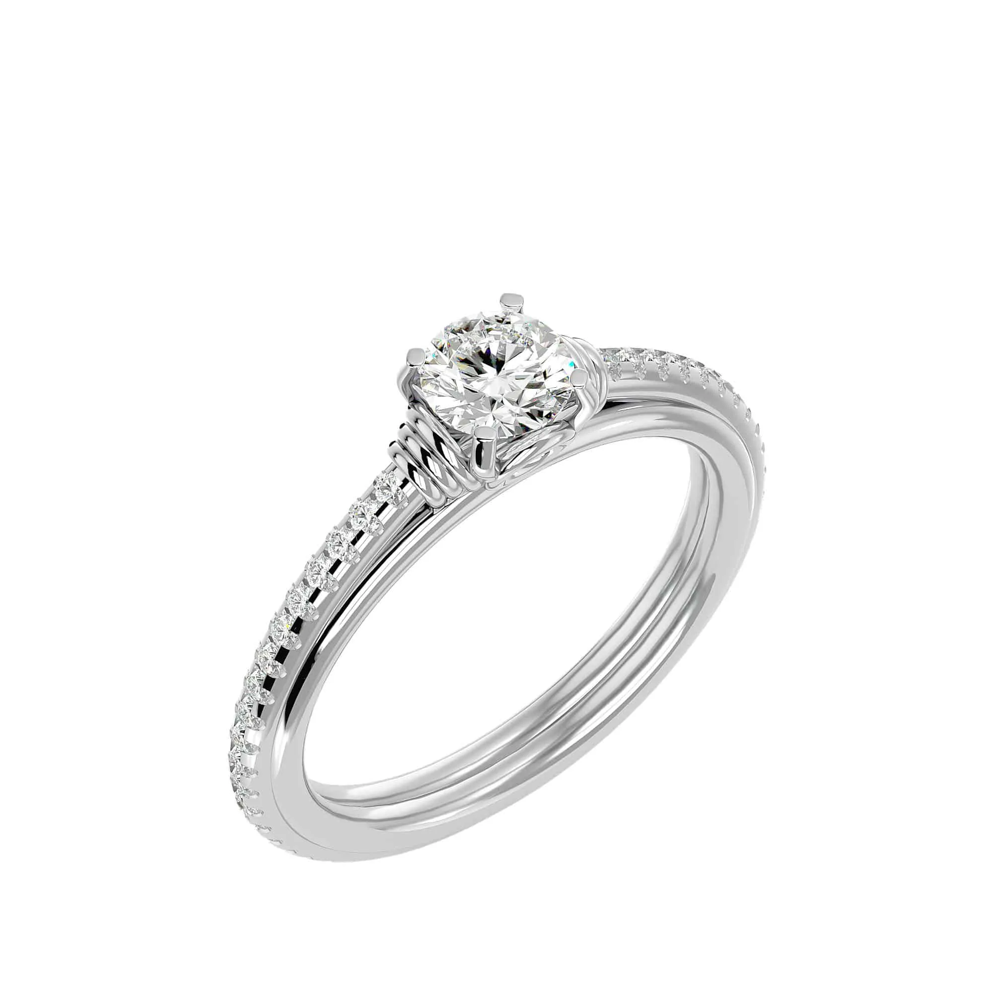 1.26ct Josephine Interlocking Infinity Solitaire Engagement Ring