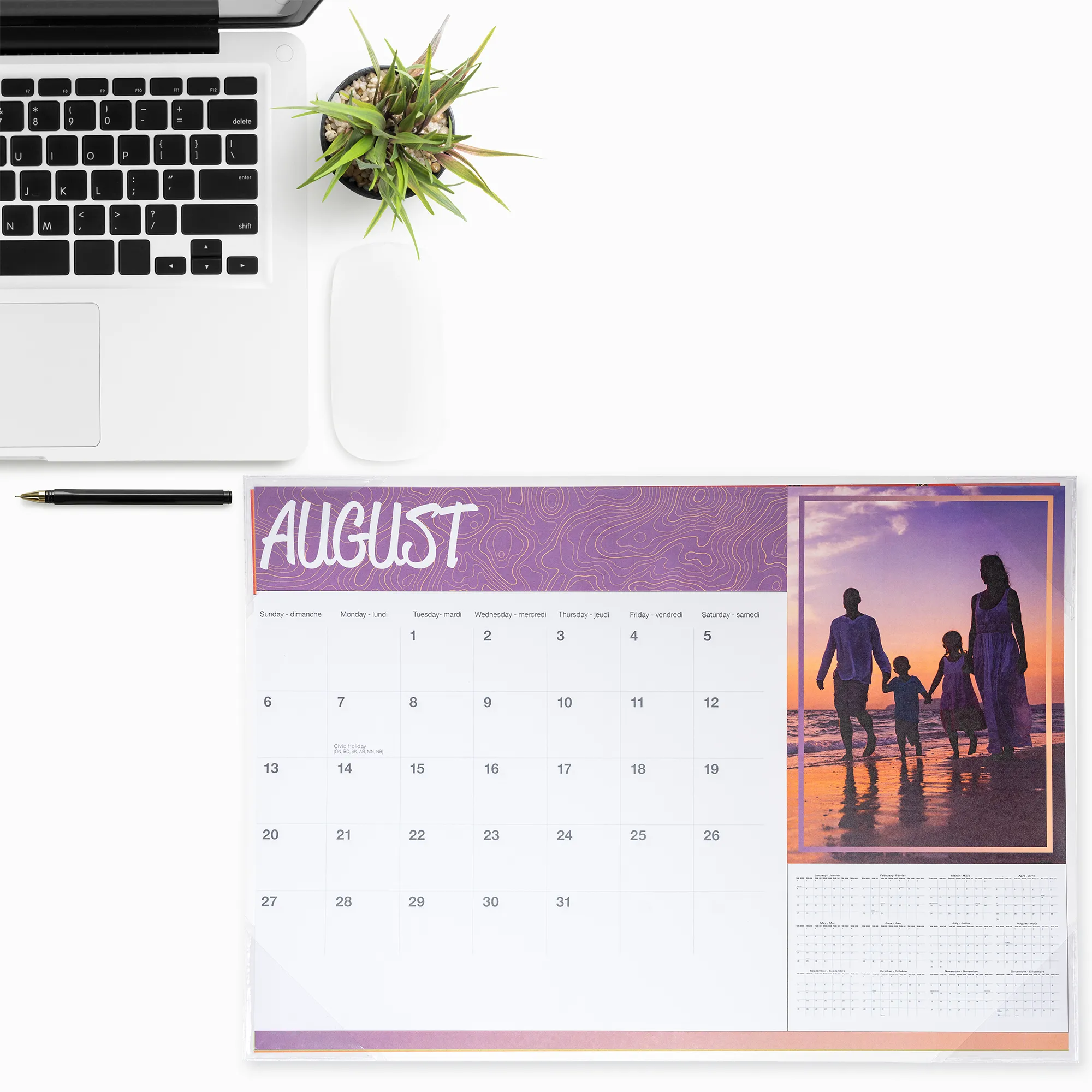 12x17 Layflat Desk Calendar