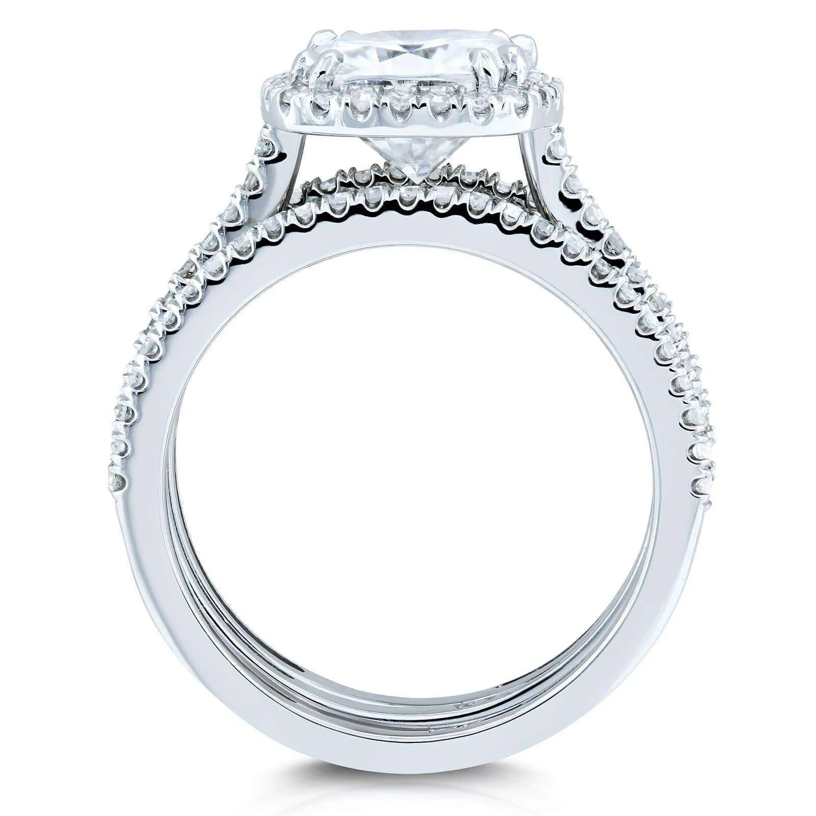 2.5ct Capri Cushion 3pc Bridal Set (DEF/VS)