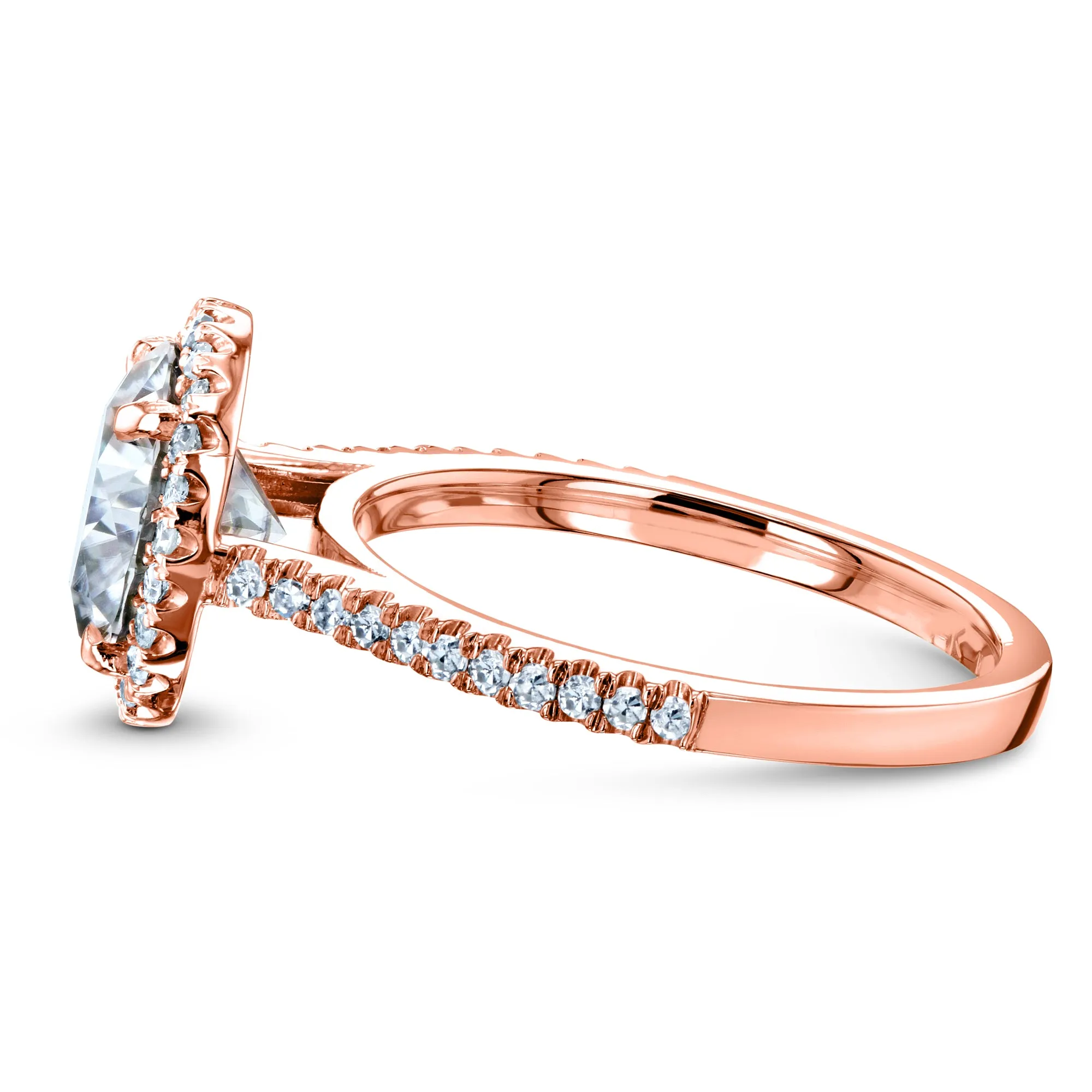 2.5ct Capri Oval 3pc Pink Bridal Set