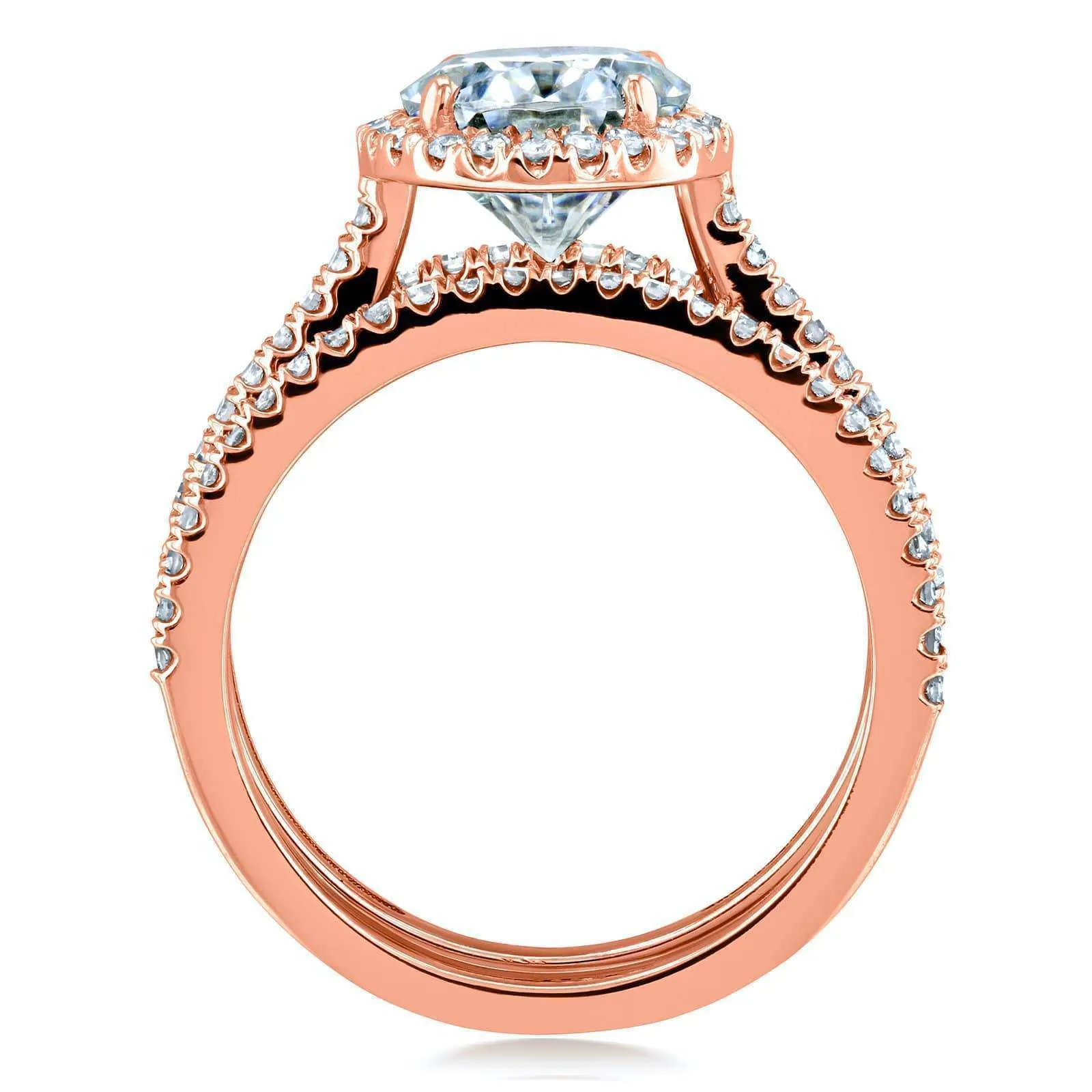 2.5ct Capri Oval 3pc Pink Bridal Set