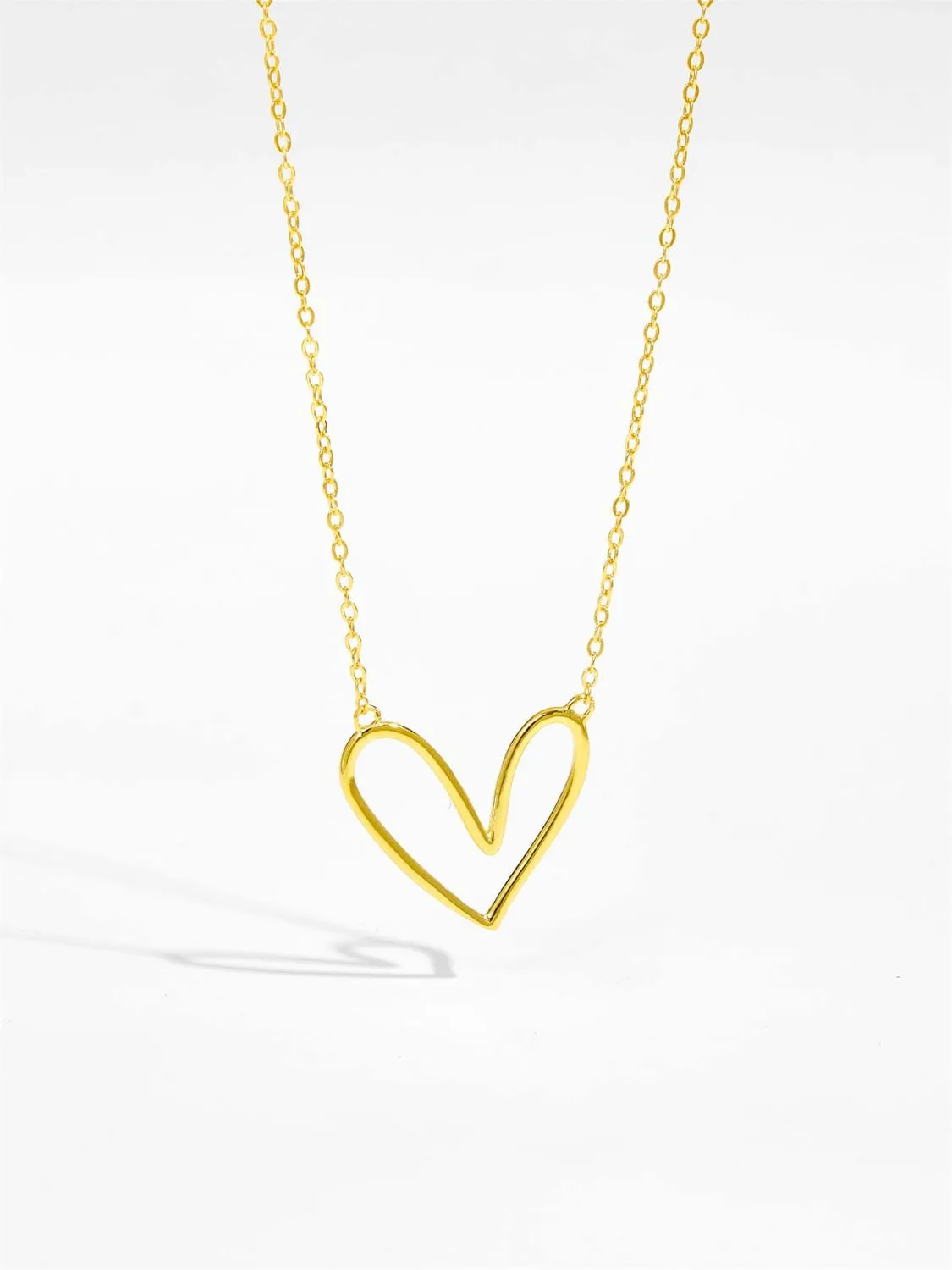 925 Sterling Silver Heart Pendant Necklace