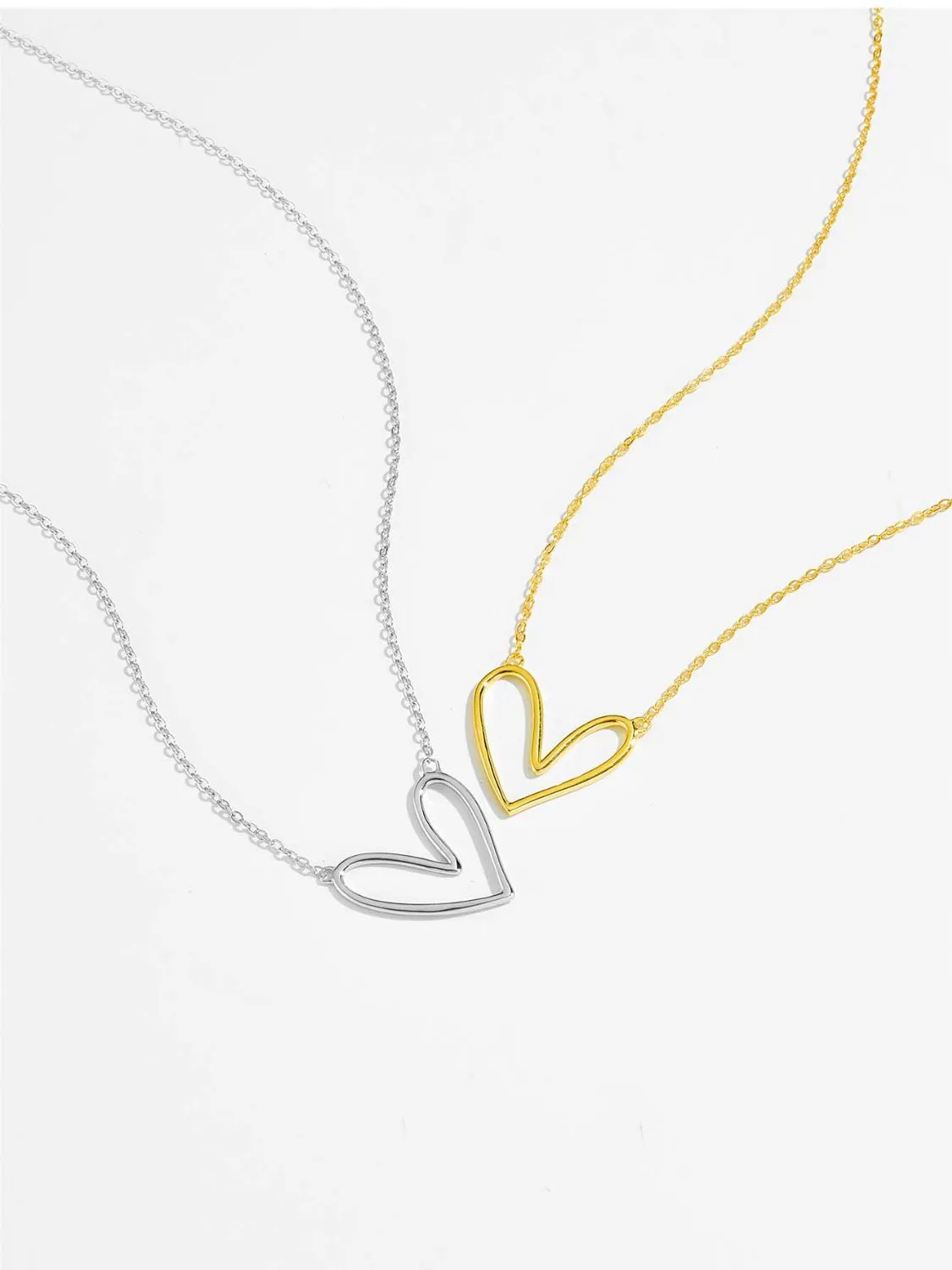 925 Sterling Silver Heart Pendant Necklace