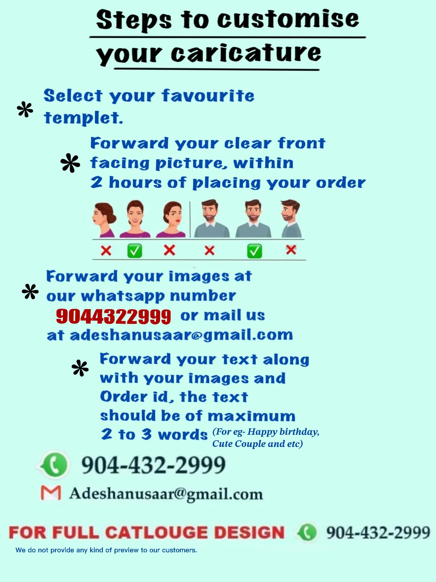 Adesh Anusaar ® Customised Caricature Personalized Gifts for Couple 10inch with Cusomised Back Stand (Design 8)