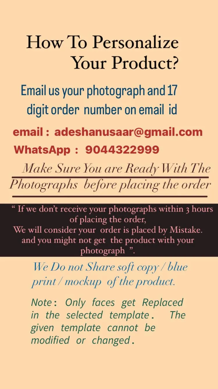 Adesh Anusaar ® Customised Caricature Personalized Gifts for Couple 10inch with Cusomised Back Stand (Design 8)