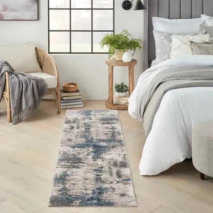 American Manor (KI100) AMR04 Ivory/Blue Rug