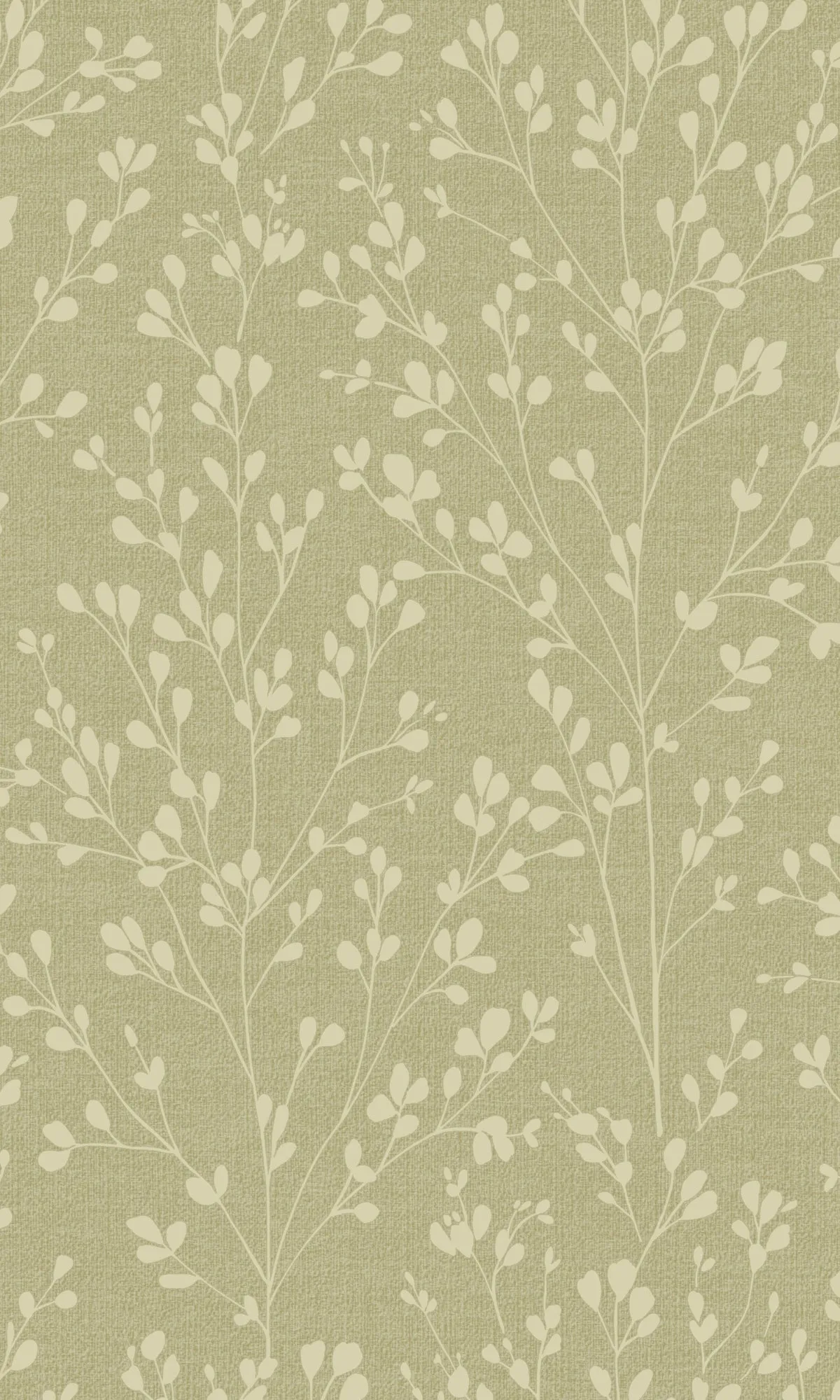 Beige Minimalist Tropical Leaves Wallpaper R9316