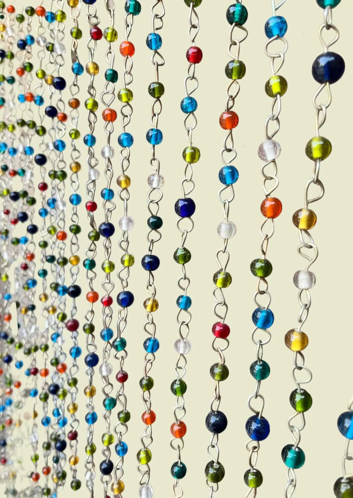 Bohemian Beaded Curtain with Jingle Bells
