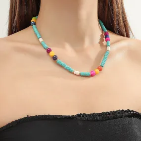 Bohemian Colorful Beaded Necklace