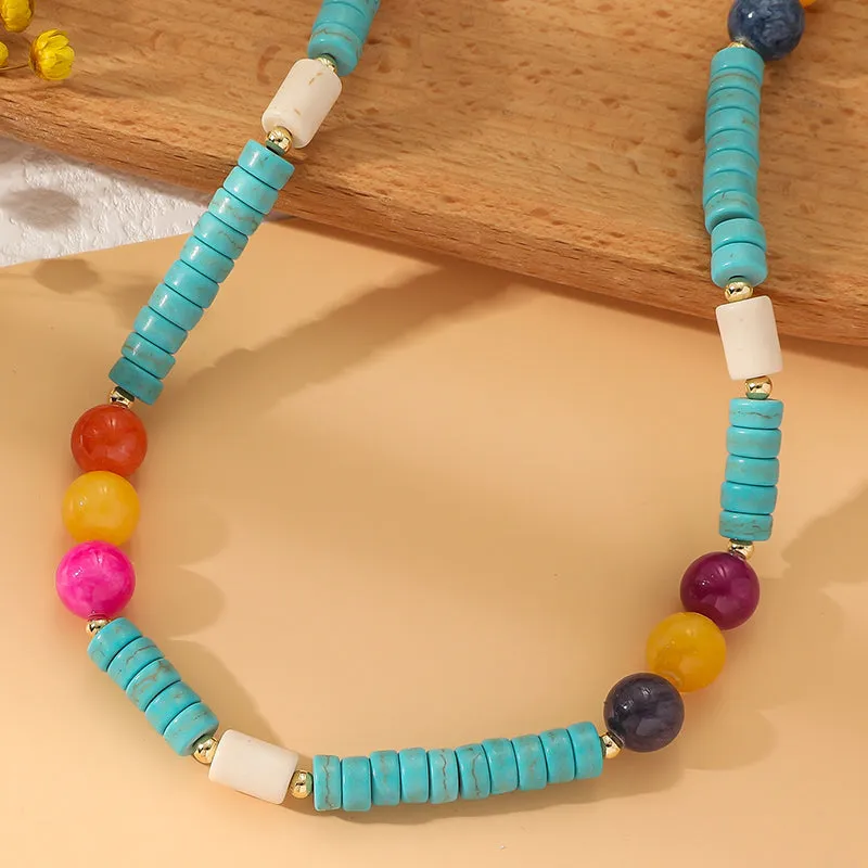 Bohemian Colorful Beaded Necklace