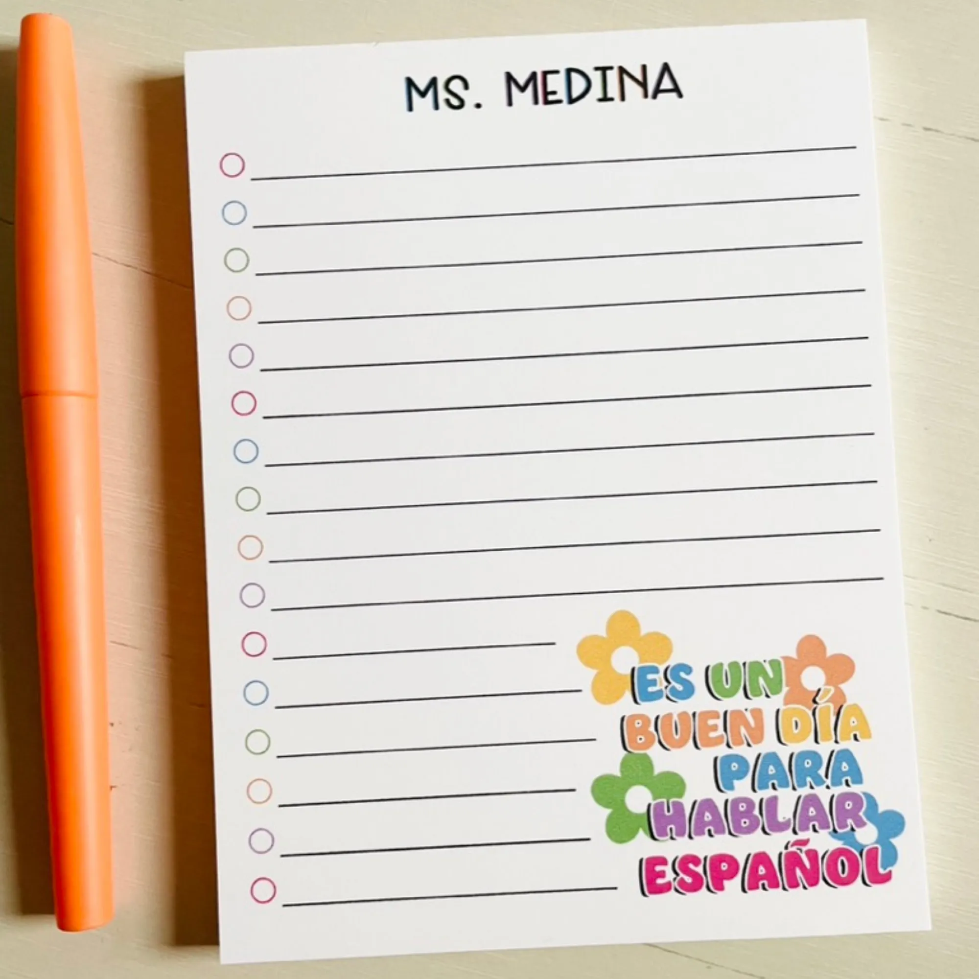 Buen Día Notepad