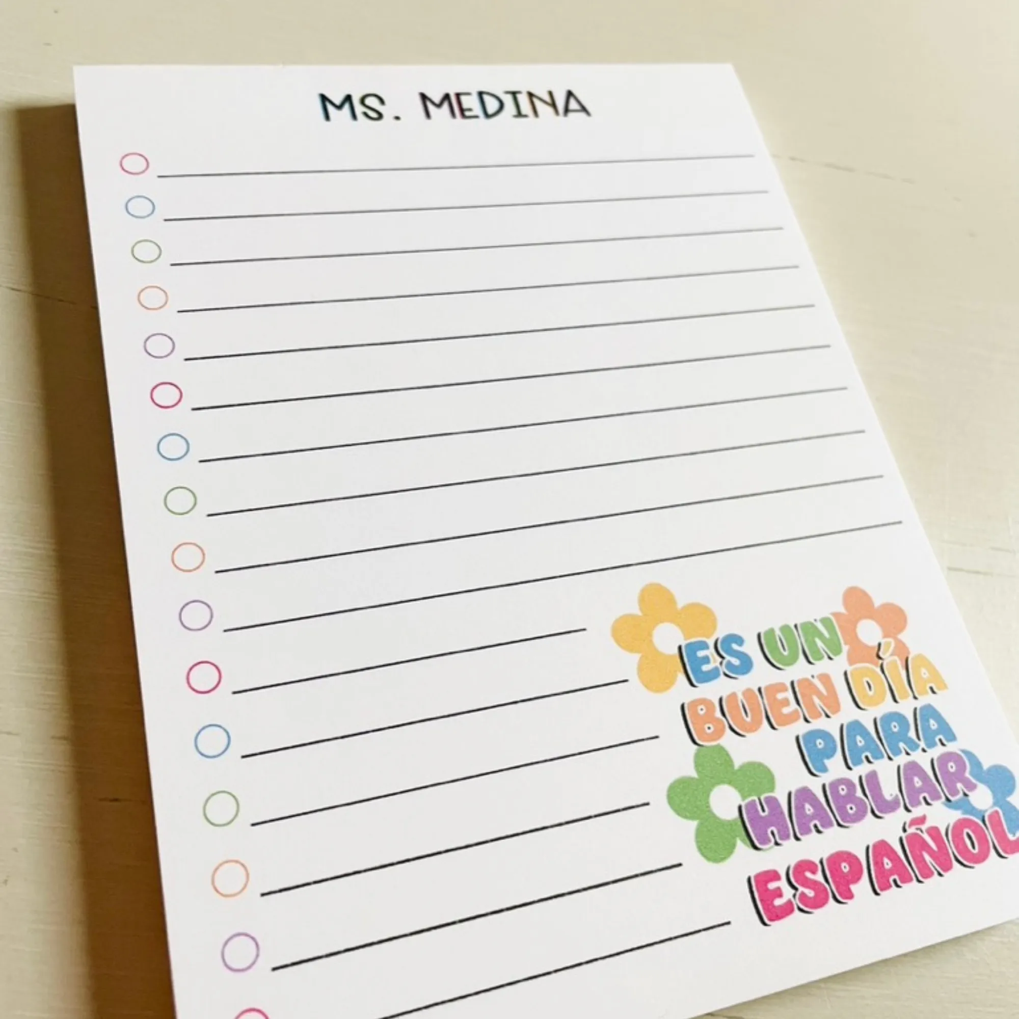 Buen Día Notepad