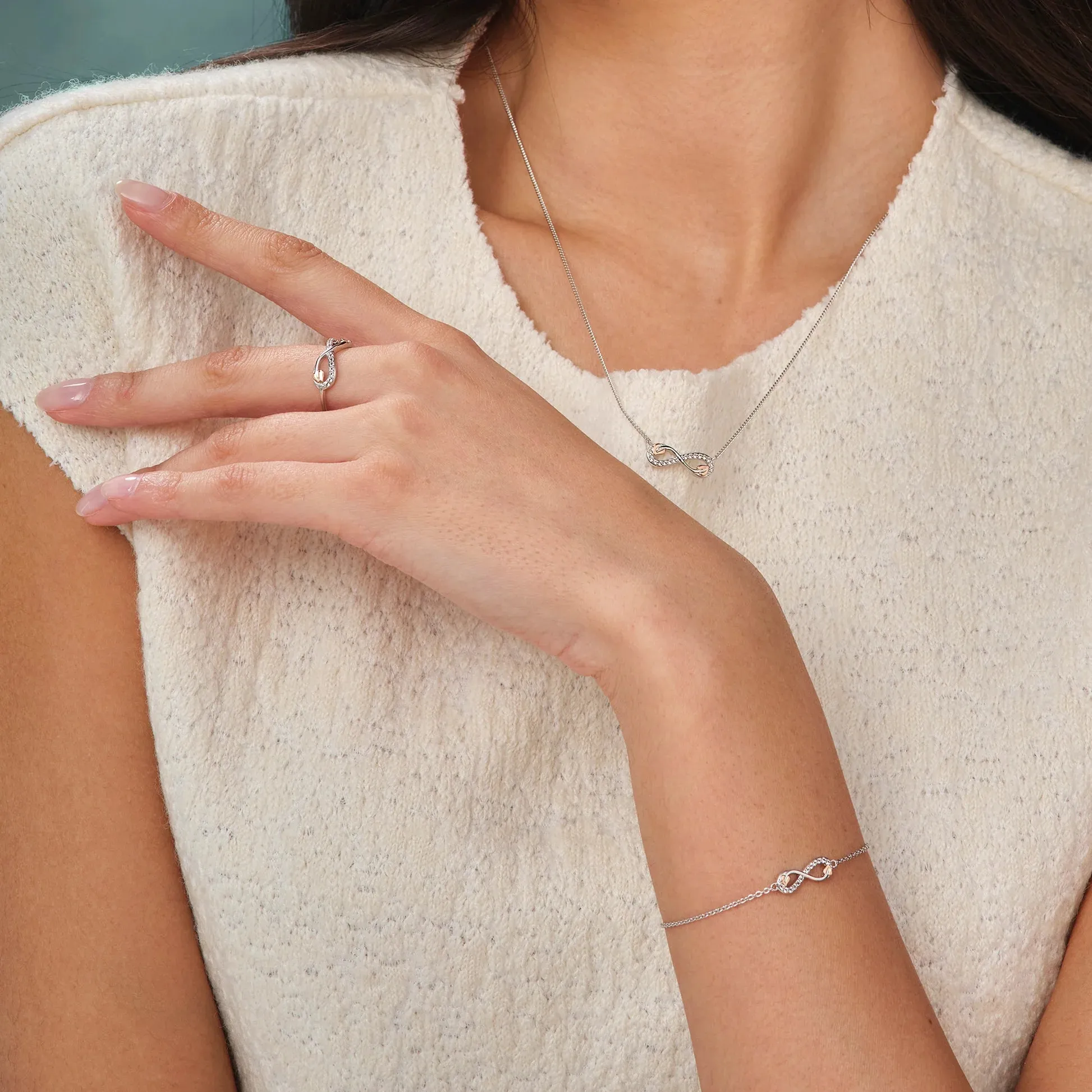 Clogau Infinity Ring in Silver