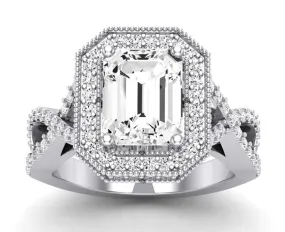 Clover - GIA Natural Emerald Diamond Engagement Ring