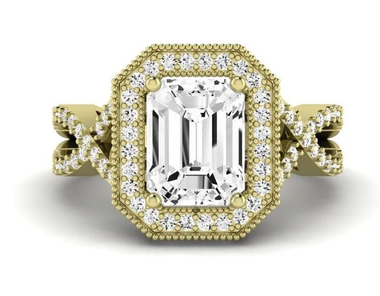 Clover - GIA Natural Emerald Diamond Engagement Ring