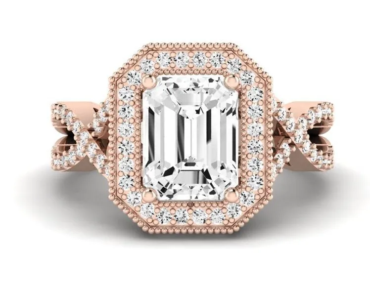 Clover - GIA Natural Emerald Diamond Engagement Ring