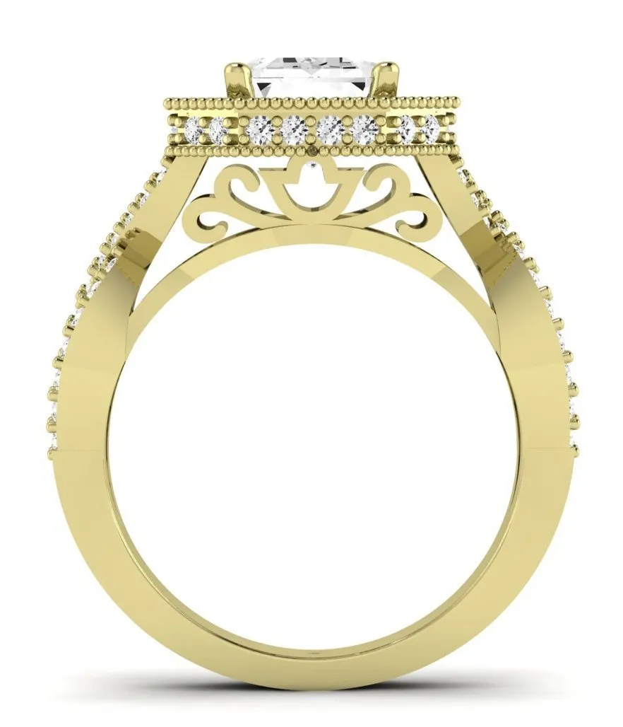 Clover - GIA Natural Emerald Diamond Engagement Ring