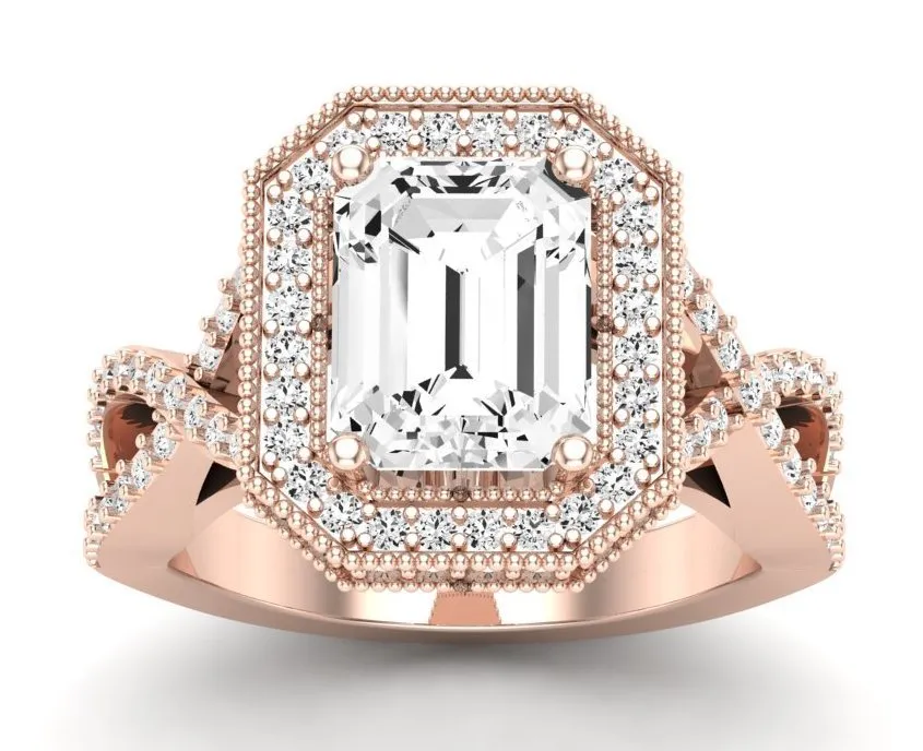 Clover - GIA Natural Emerald Diamond Engagement Ring