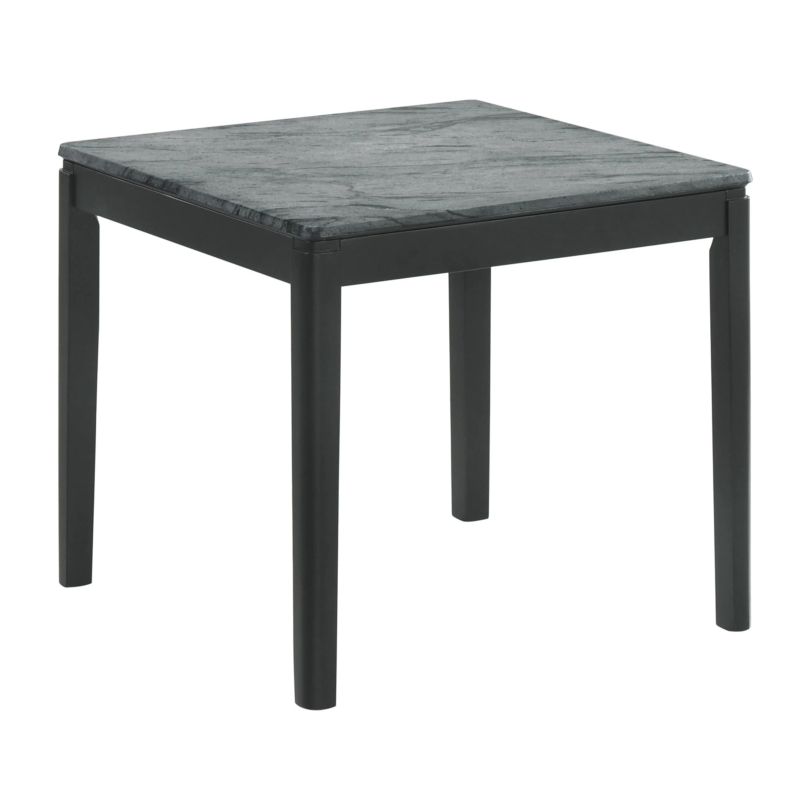 Coaster Furniture Mozzi 753517 Square End Table - Faux Grey Marble/Black