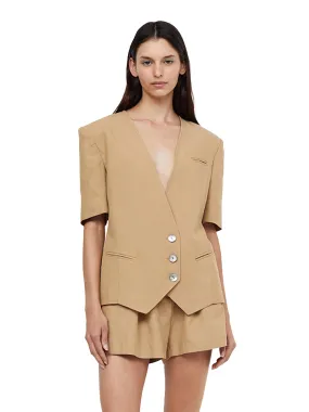 Coastliner Short Sleeve Blazer (Tan)