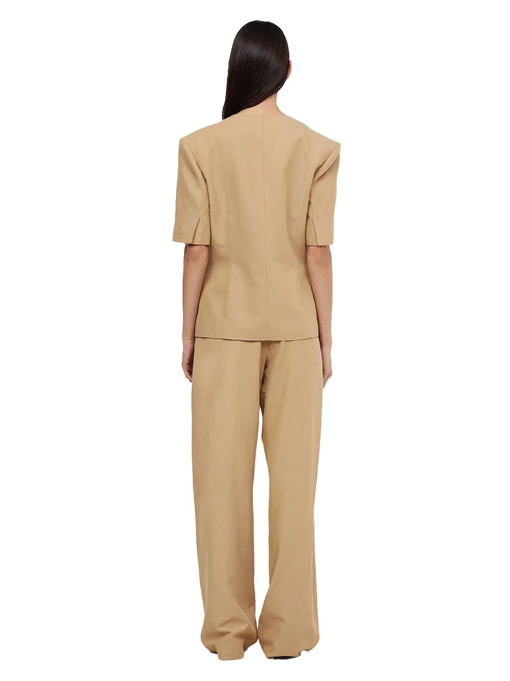 Coastliner Short Sleeve Blazer (Tan)