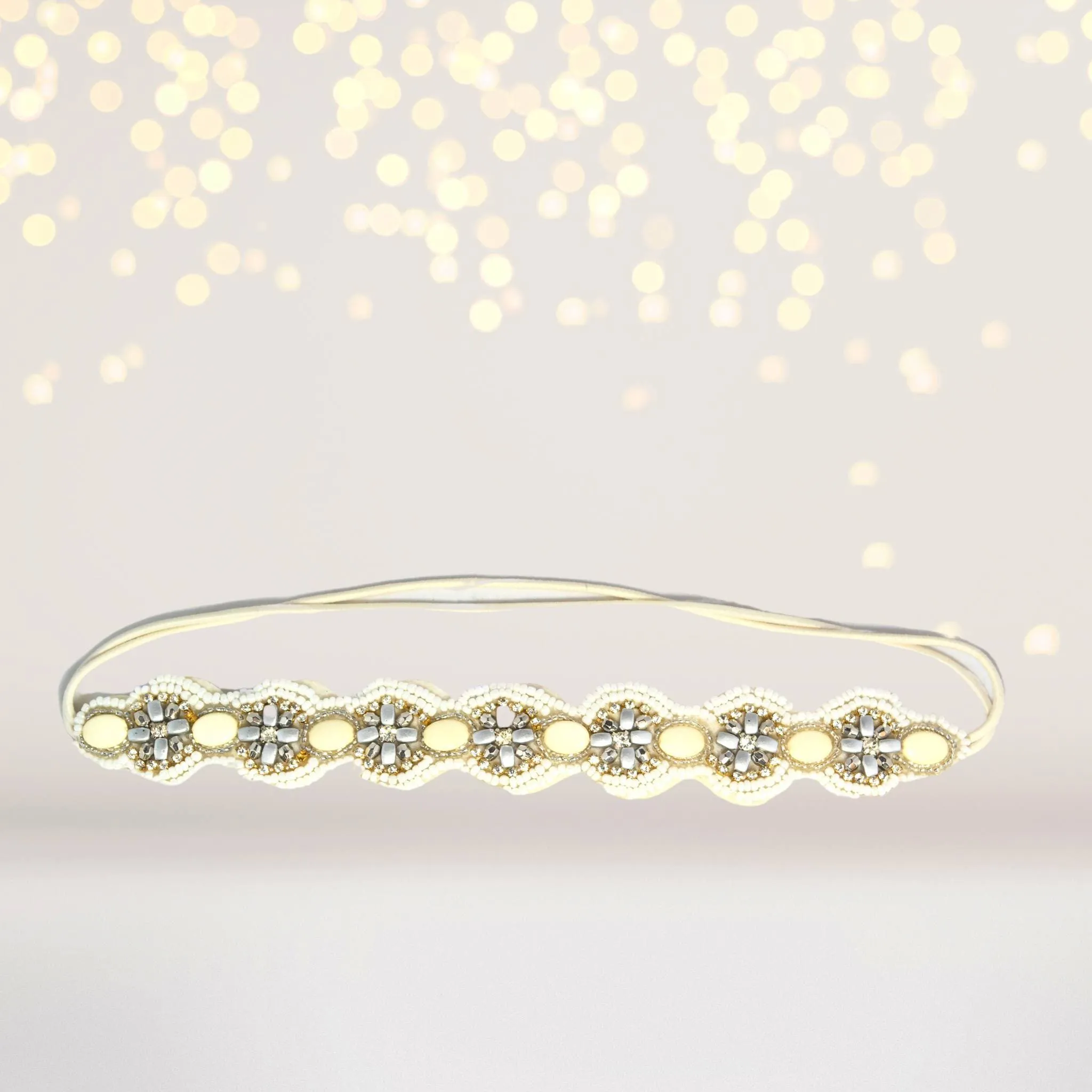 Colored Stone Beaded Bohemian Headband