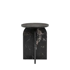 Corbin Side Table – Black Marble
