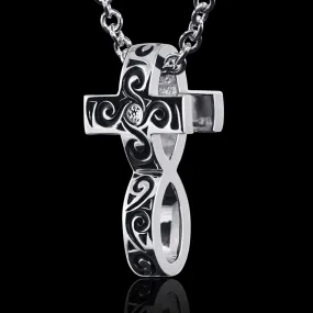 Cross Infinity, Infinity Necklace, Cross Necklace.