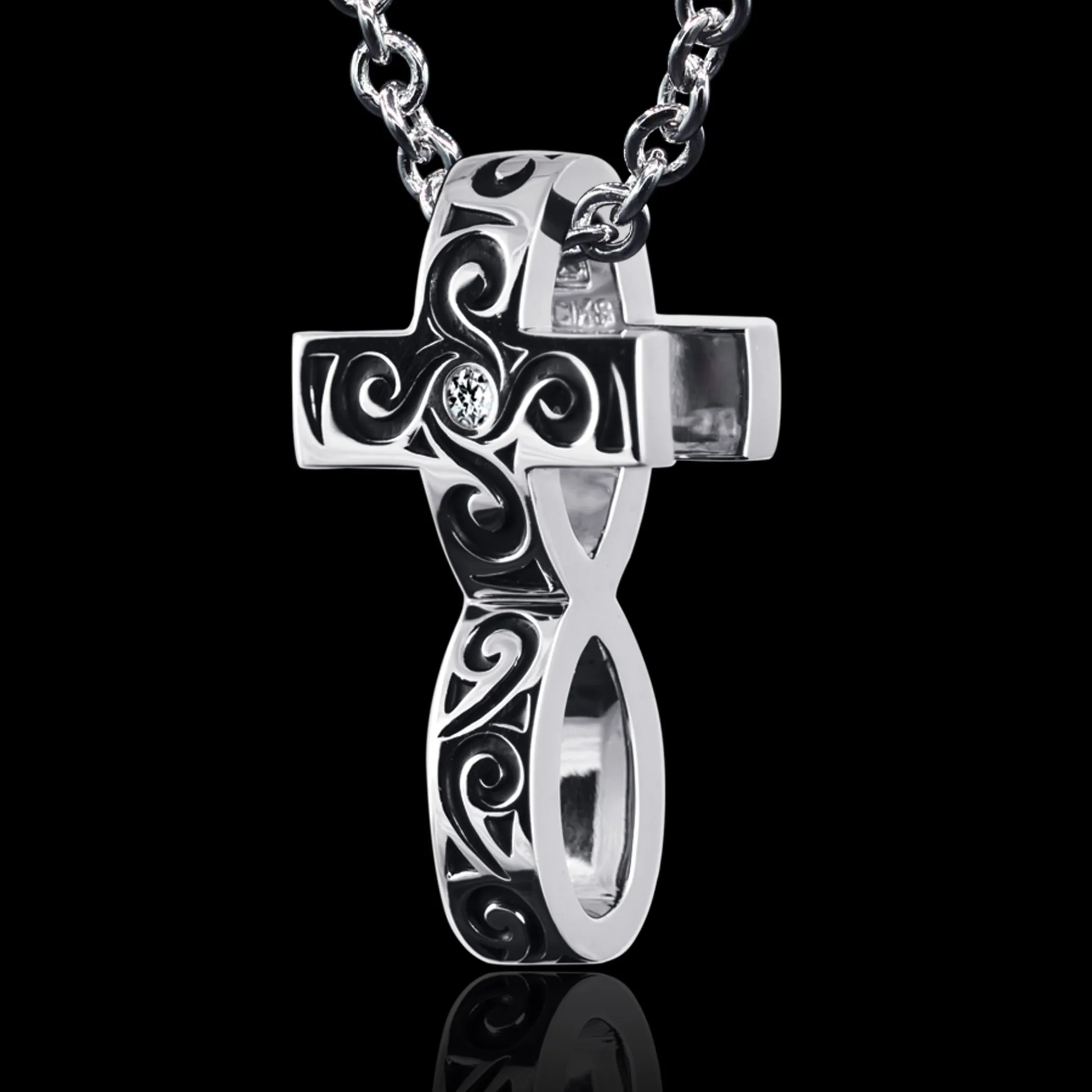 Cross Infinity, Infinity Necklace, Cross Necklace.