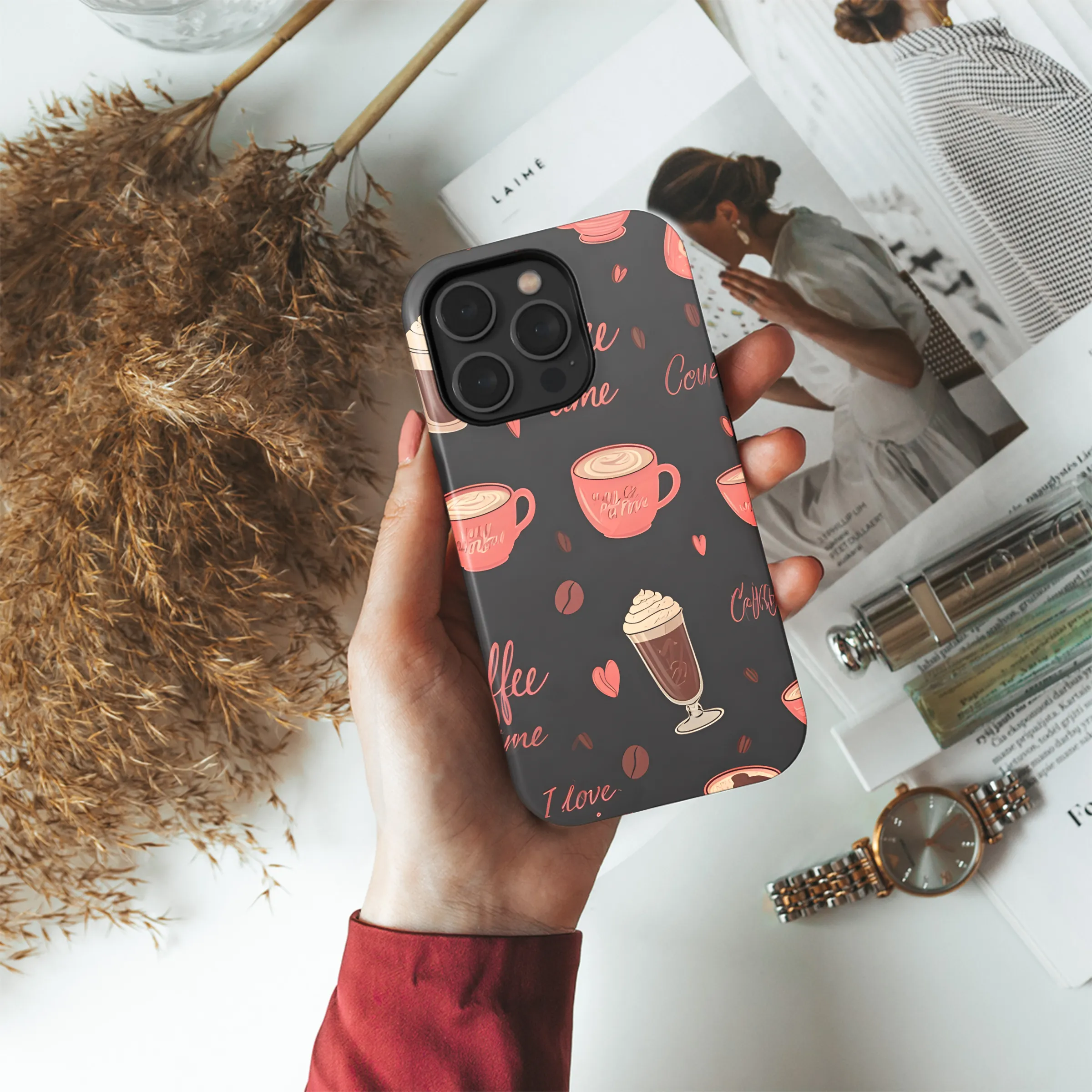 Cups shape line drawings Phone Case iPhone Samsung Cover Pixel 3424