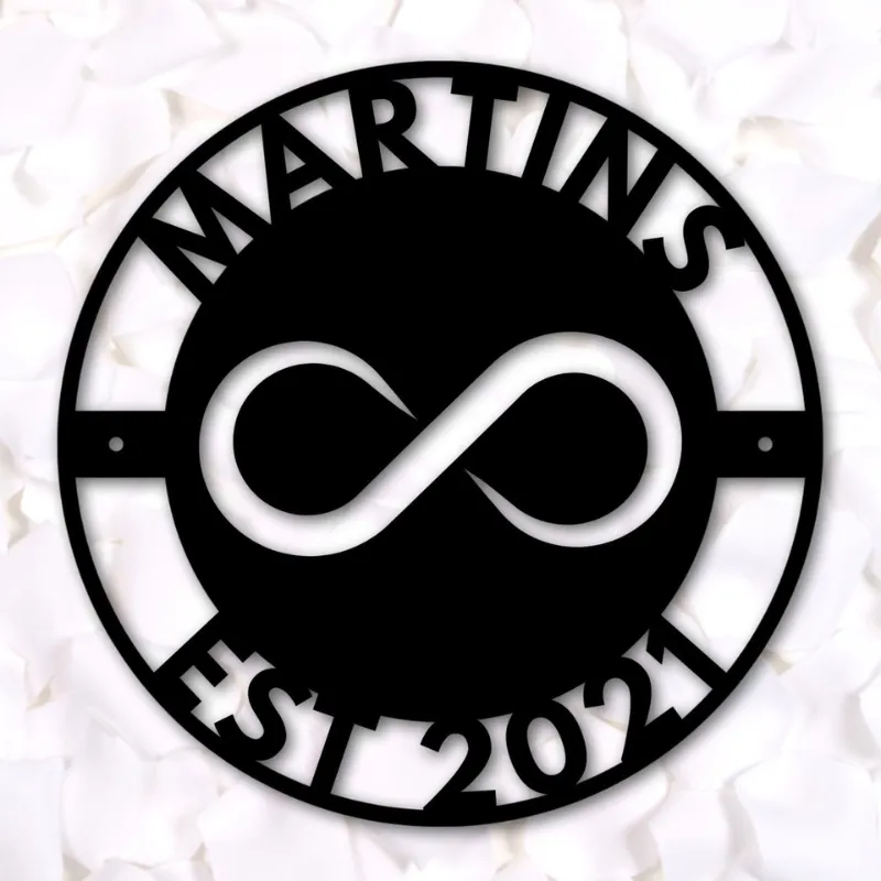 Custom Infinity Metal Sign