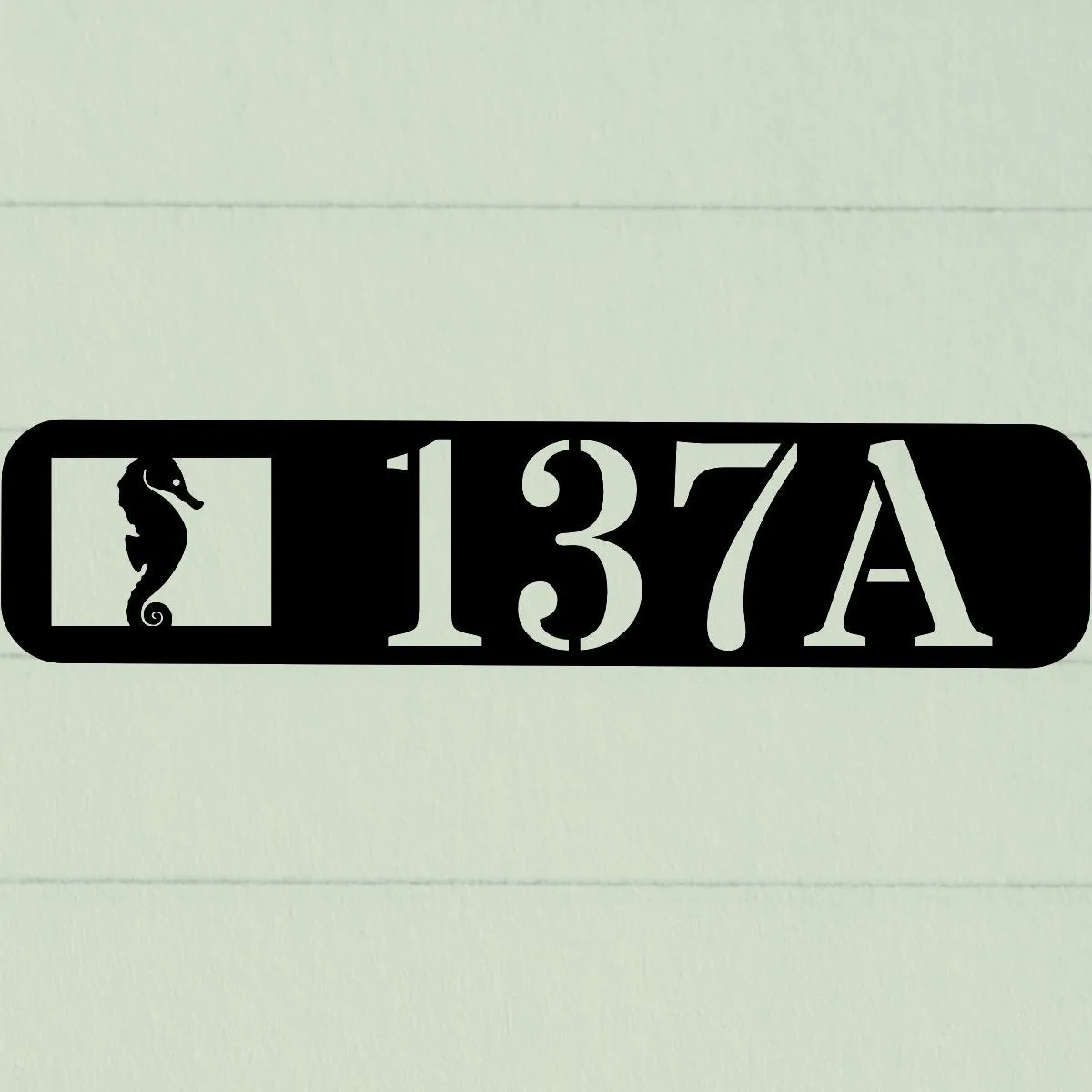 Custom Seahorse House Address Sign