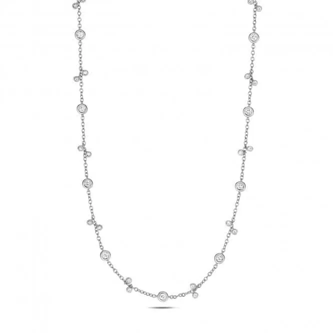Diamond Jewellery 18ct White Gold Necklace NDQ155W