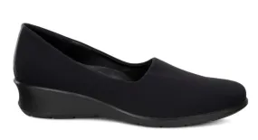 ECCO Felicia Black Textile Slip On Dress Shoe