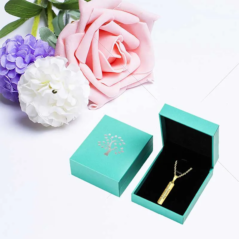 Engraved  3D Bar Necklace,Personalized Necklace,Custom Chain,Custom Word Necklace,Gold