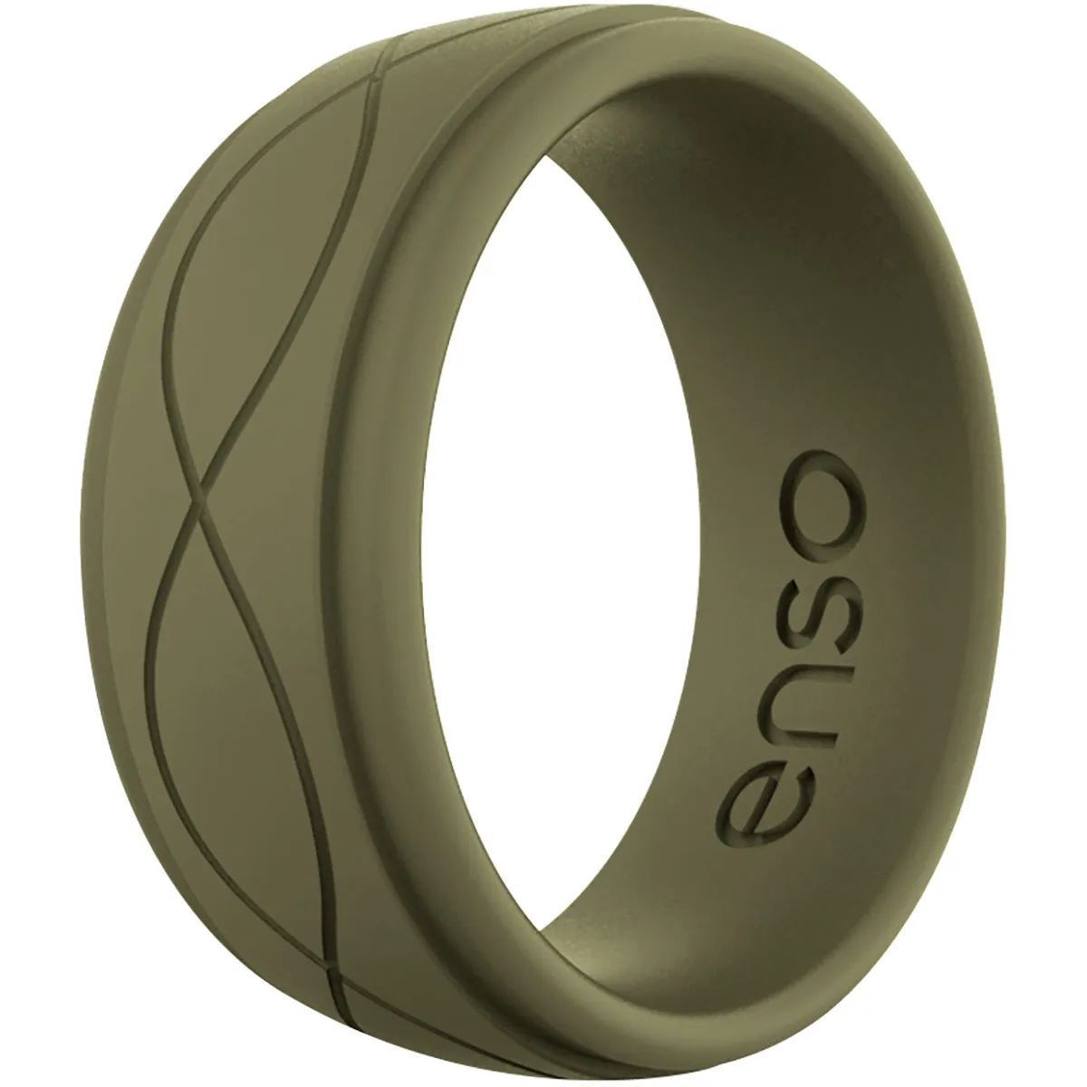 Enso Rings Men's Infinity Series Silicone Ring - Pine