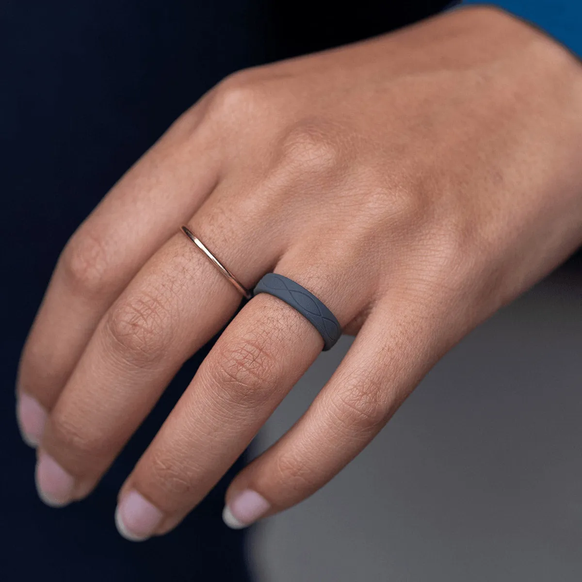 Enso Rings Women's Infinity Series Silicone Ring - Pink Sand
