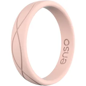 Enso Rings Women's Infinity Series Silicone Ring - Pink Sand