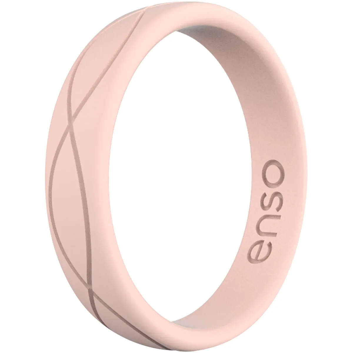 Enso Rings Women's Infinity Series Silicone Ring - Pink Sand