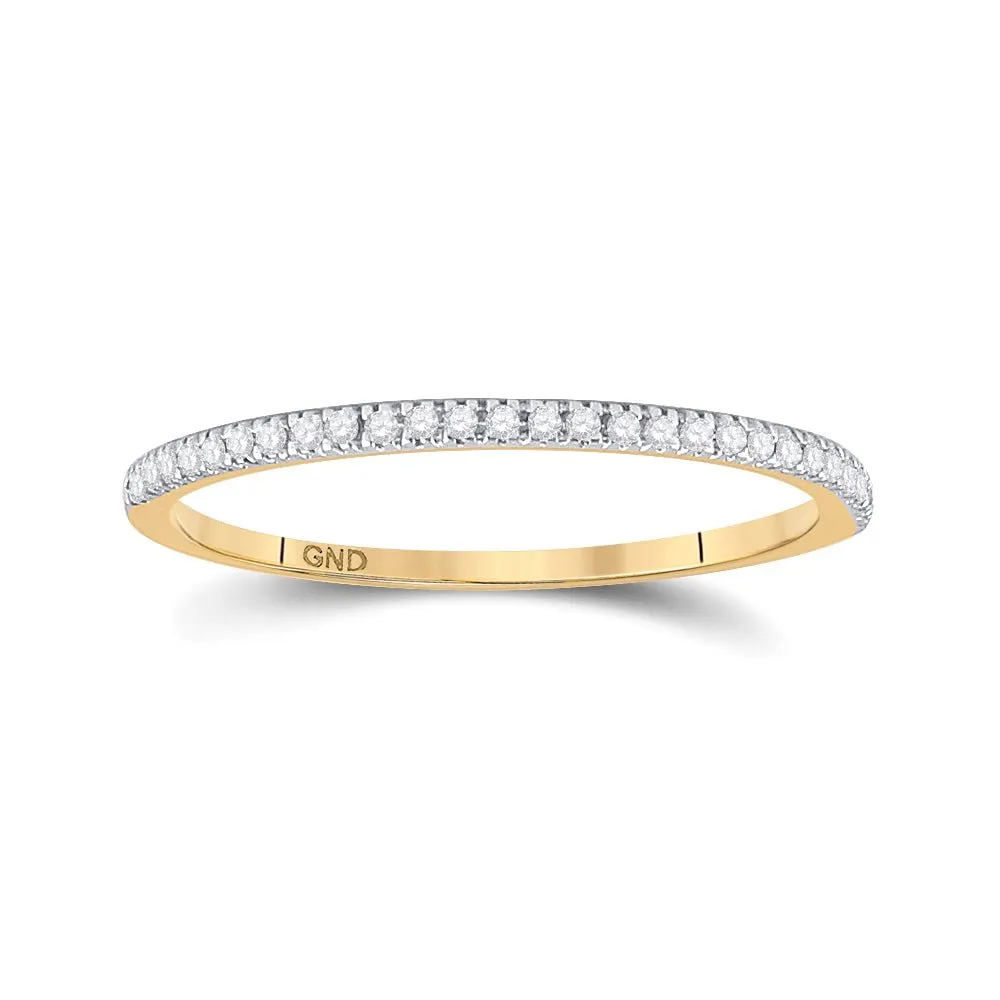 Eternal Love 10kt Yellow Gold Diamond Halo Bridal Wedding Ring Band Set