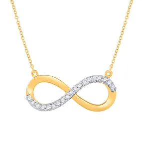 Eternal Love Diamond Infinity Necklace
