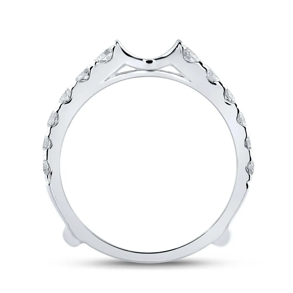 Exquisite Diamond Wrap Enhancer Wedding Band - 1-1/2 Cttw