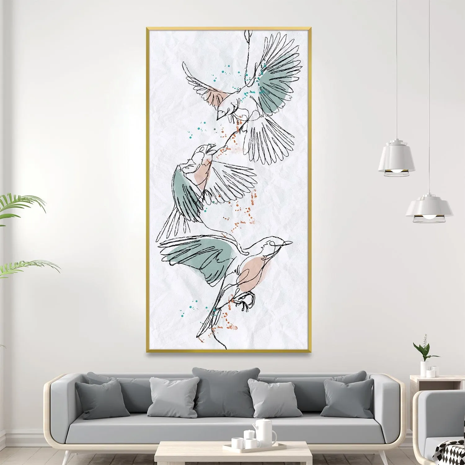 Feathers in Unison Canvas
