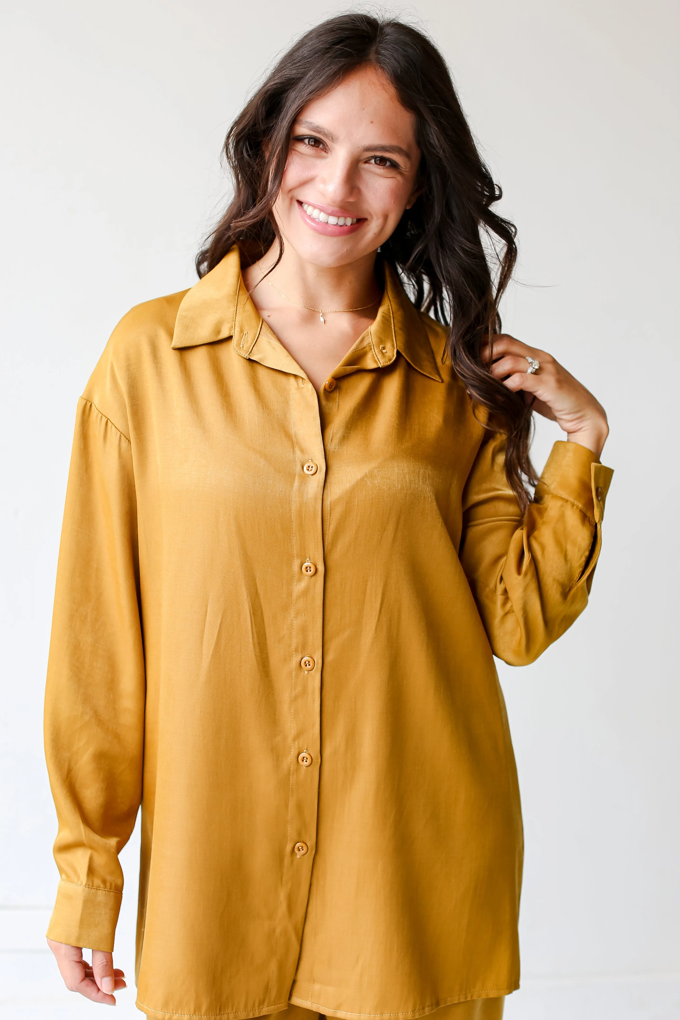 FINAL SALE - Serene Beauty Button-Up Blouse