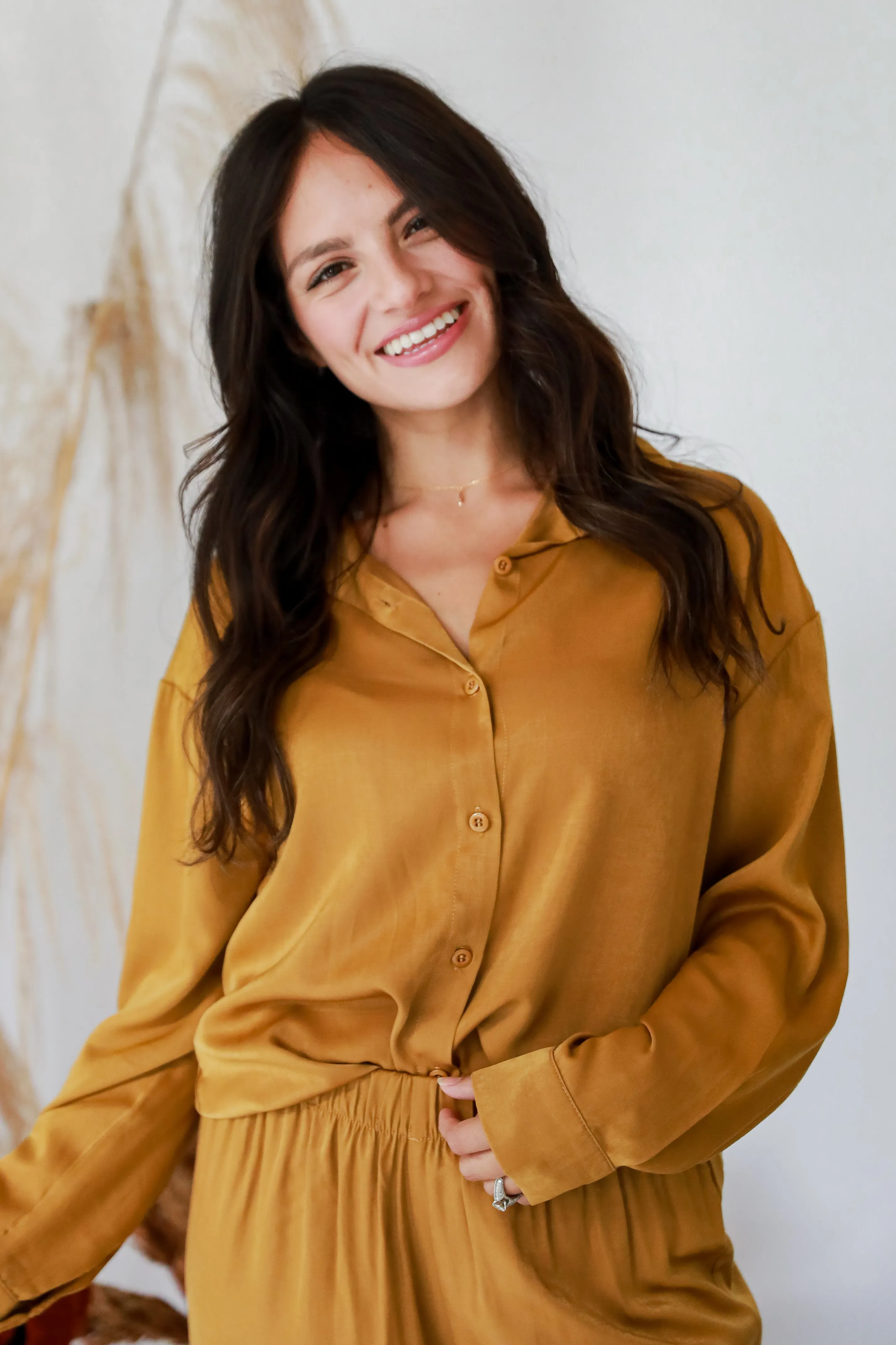FINAL SALE - Serene Beauty Button-Up Blouse